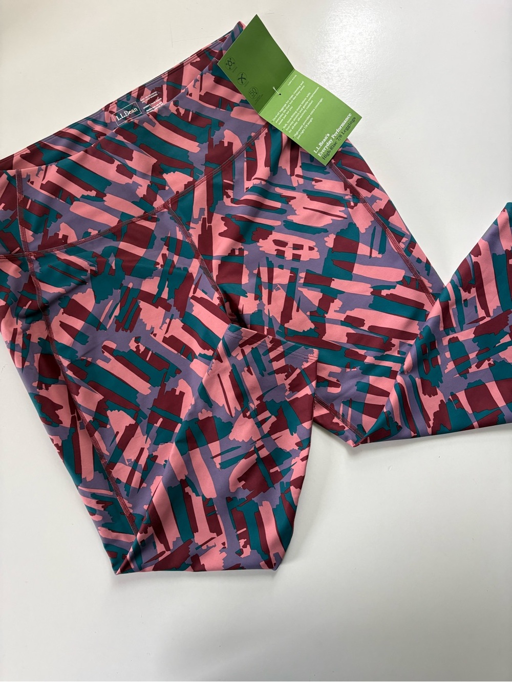 L.L. Bean NWT Everyday Performance High-Rise 7/8 Print Leggings XL Petite